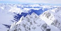 Winter panorama tyrol alps Royalty Free Stock Photo