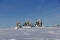 Winter Panorama of Vitosha Mountain, Bulgaria Royalty Free Stock Photo