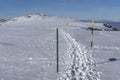 Winter Panorama of Vitosha Mountain, Bulgaria Royalty Free Stock Photo