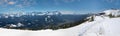 Winter panorama wank mountain, garmisch-partenkirchen Royalty Free Stock Photo
