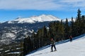 Winter panoramic view at Breckenridge Ski resort Royalty Free Stock Photo