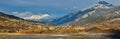 Winter panoramic view on Embrun and the Durance Valley. Hautes-Alpes Alps France