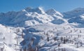 Winter paradise in the Julian Alps mountains