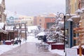 Winter in Park City Utah Royalty Free Stock Photo