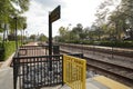 WINTER PARK, FLORIDA, USA - January 2, 2022: View of the Downtown Train Rail Photo image