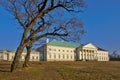 Winter photo of chateau Kacina