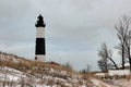 Winter picture of Big Sable Point Lighthouse Royalty Free Stock Photo