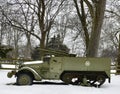 White Halftrack Hoodno Royalty Free Stock Photo