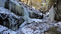 Winter in Piecky gorge , Slovensky raj National park , Slovakia