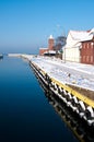 Winter port Royalty Free Stock Photo