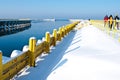 Winter port Royalty Free Stock Photo