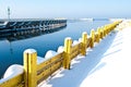 Winter port Royalty Free Stock Photo