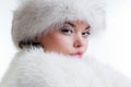 Winter portrait of attractive woman Royalty Free Stock Photo