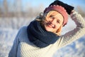 Winter Portrait of beautiful girl