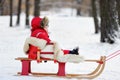 Winter portrait of toddler boy Royalty Free Stock Photo