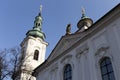 Sunny winter Prague Strahov Monastery, Czech Republic Royalty Free Stock Photo