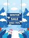 Winter Promotion Sale Advertising Template