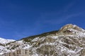 Winter pyrenes mountain landscape, Village of Canillo. Andorra. Royalty Free Stock Photo