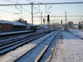 Winter Railway Tracks,