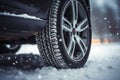 Winter-ready car tires with heavy-duty treads for superior traction