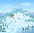 Winter Recreational Park Template