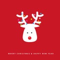 Winter Reindeer greeting card