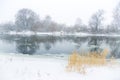 Winter river llandscape