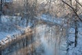 Winter river. Royalty Free Stock Photo