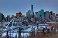 Winter River Valley In Edmonton