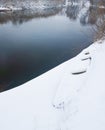 winter river llandscape Royalty Free Stock Photo