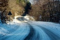 Winter road Royalty Free Stock Photo