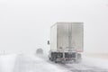 Winter road conditions with vehicles on I-80 in Southern Wyoming near Vedauwoo and Buford, WY