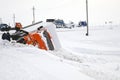 Winter road, danger, ice, truck overturned, traffic accident