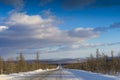 Winter road. Royalty Free Stock Photo