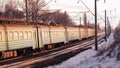 Winter road of Train