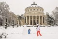 Winter at the Romanian Athenaeum