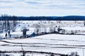 Winter rural landscape New York State Royalty Free Stock Photo