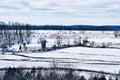 Winter rural landscape New York State Royalty Free Stock Photo