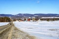Winter rural landscape New York State Royalty Free Stock Photo
