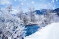Winter rural landscape Royalty Free Stock Photo