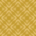 Winter Rustic Fir Branch Linocut Texture Seamless Vector Pattern, Sketchy Quilt