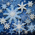 Winter's Lacework: A Delightful Tapestry of Snowflakes