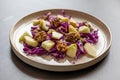 Winter Salad with Red Cabbage, Apple, and Walnuts - Healthy Eating for Weight Loss