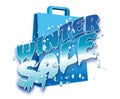 Illustration of Winter sale logo