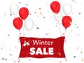 Winter sale banner Royalty Free Stock Photo