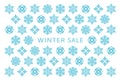 Winter sale card with snow crystals.
