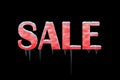 Winter Sale Graphic on Black Background