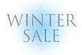 Winter Sale graphics Royalty Free Stock Photo