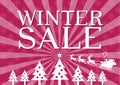 Winter Sale poster Royalty Free Stock Photo