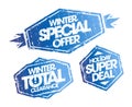 Winter sale rubber stamps - winter special offer